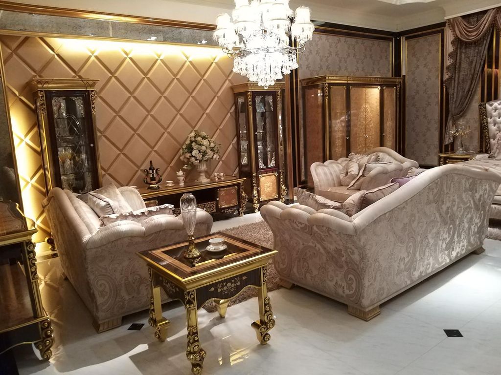 Klassische Sofagarnitur 3+2+1 Barock Rokoko Antik Stil Sofa Couch Couchen 3tlg.