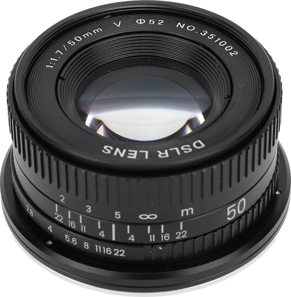 Objectif 50mm F/1.7 photo de portrait et basse lumière pour boîtier EF
