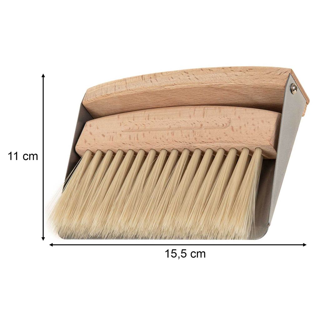 SIDCO Tischkehrset Holz Tischbesen Tischschaufel Krümelset Produktbild 4