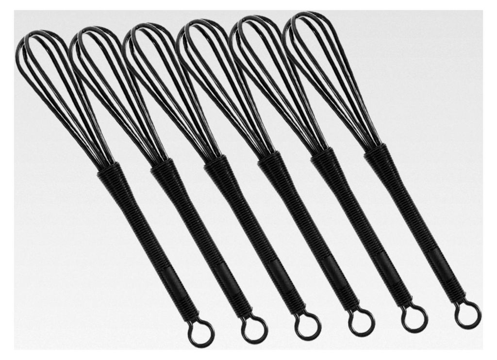 6 Stück Multifunktionale Schneebesen für Haarfärbung und kulinarische Anwendungen