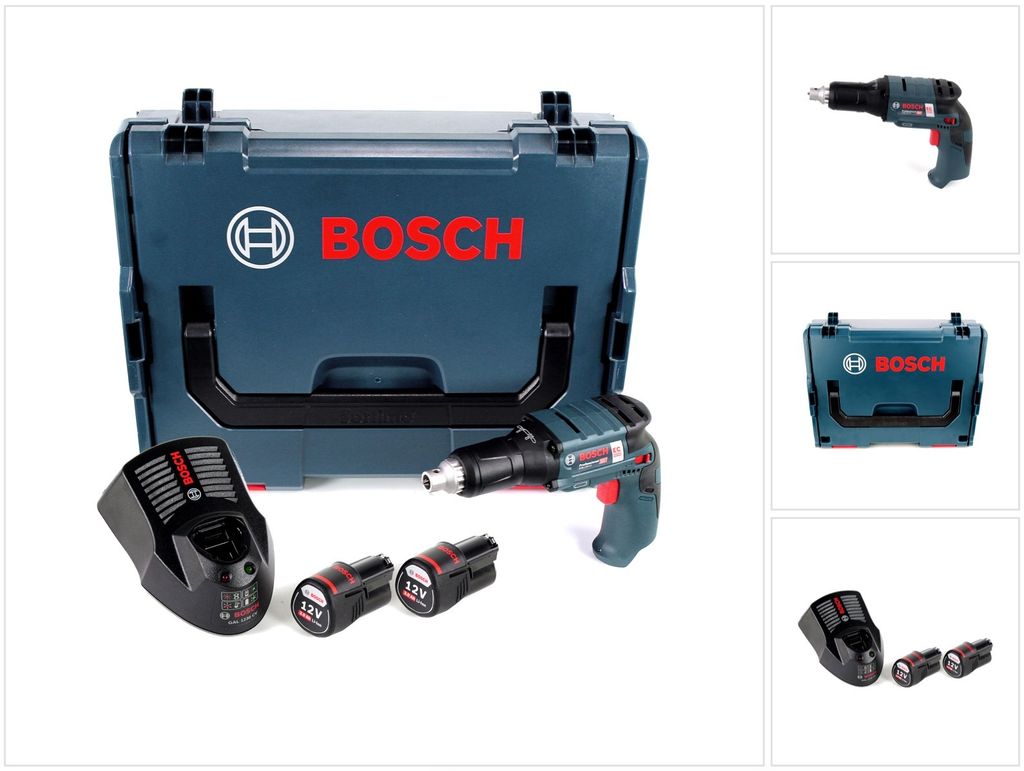 Bosch Akku-Trockenbauschrauber GTB 12 V-11 (GSR 10,8 V-EC TE) mit 2 Akkus