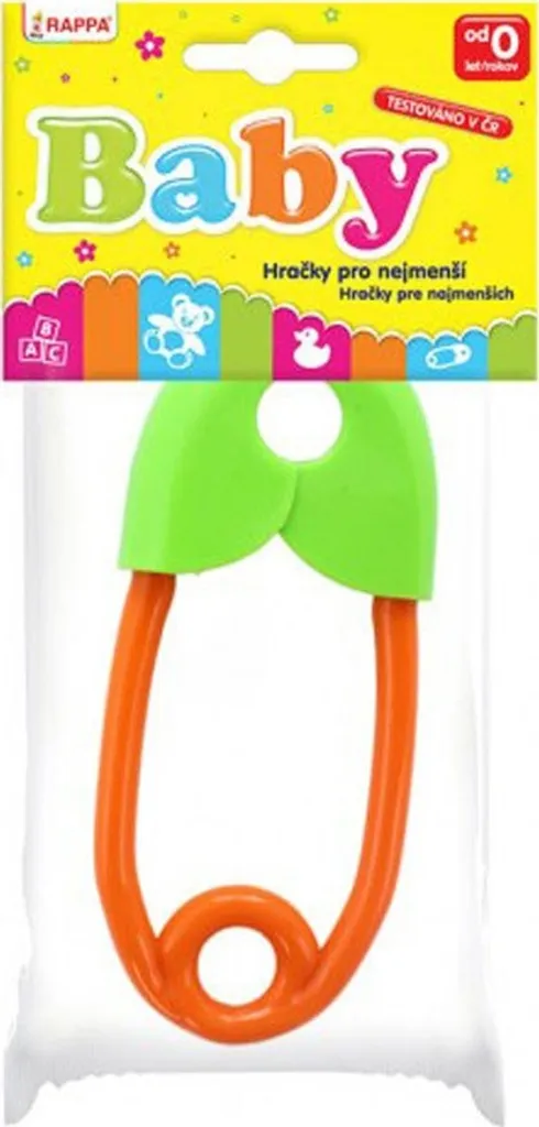 Hochet épingle à nourrice coloré multicouche - Stimulation sensorielle