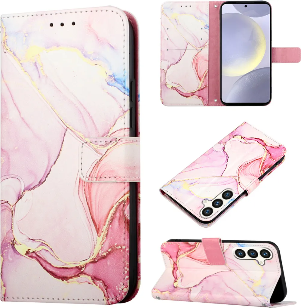Custodia a Libro Samsung S25 FE Marmo - Protezione e Portafoglio