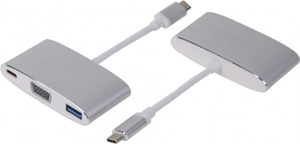 LMP 15093 Adattatore Multiporta USB-C a VGA Argento - Shop Online