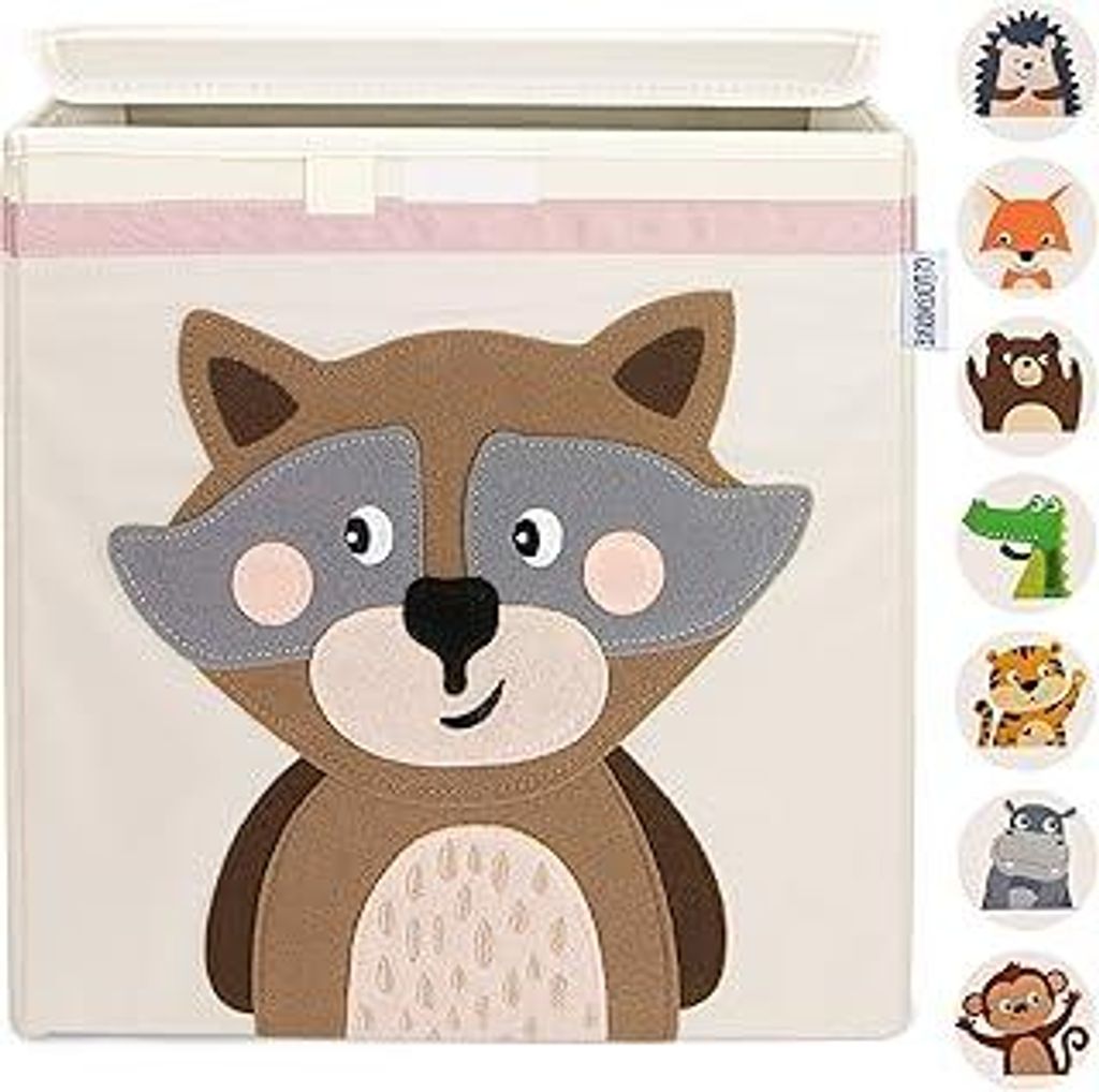 GLÜCKSWOLKE Kinder Aufbewahrungsbox - 15 Motive I Spielzeugkiste mit Deckel für Kinderzimmer I Spielzeug Boxen (33x33x33) zur Aufbewahrung im Kal...