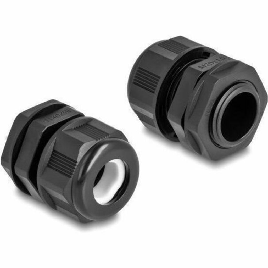 DELOCK EX-Kabelverschraubung M20 schwarz 2 Stück