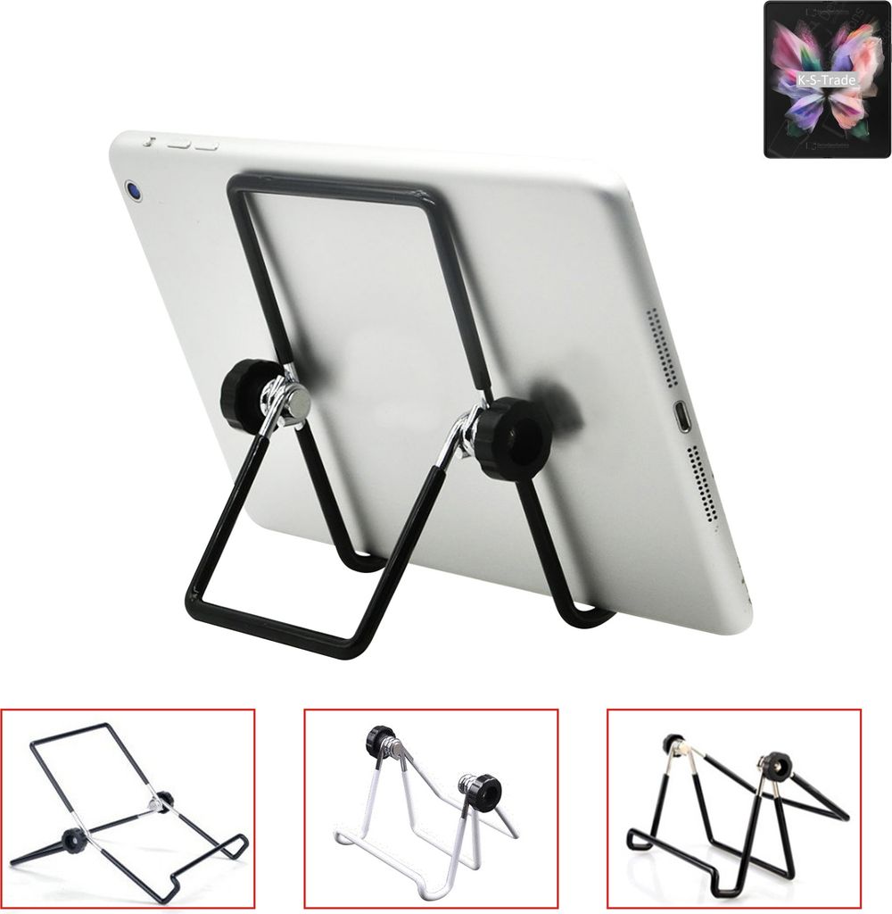 K-S-Trade Tablet-Ständer Tablet-Halterung Tablet-Aufsteller kompatibel mit Samsung Galaxy Z Fold3 faltbarer Tischständer Tablet Halterung