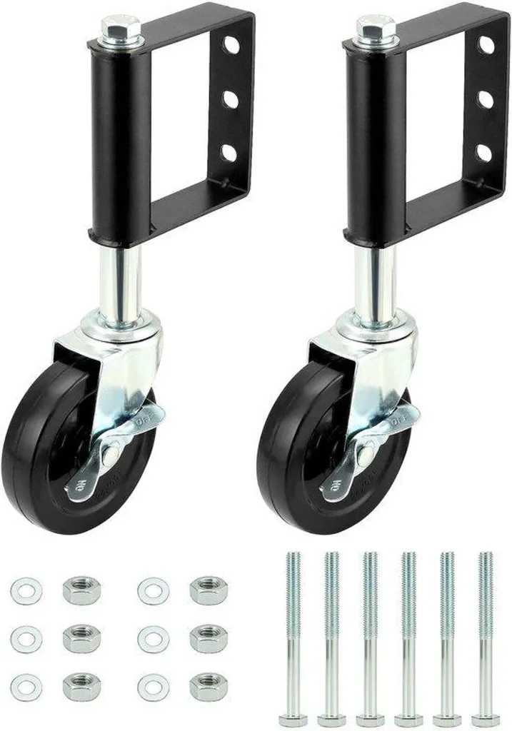Jantes robustes 10 cm capacité 100 kg avec freins à patins haute sécurité
