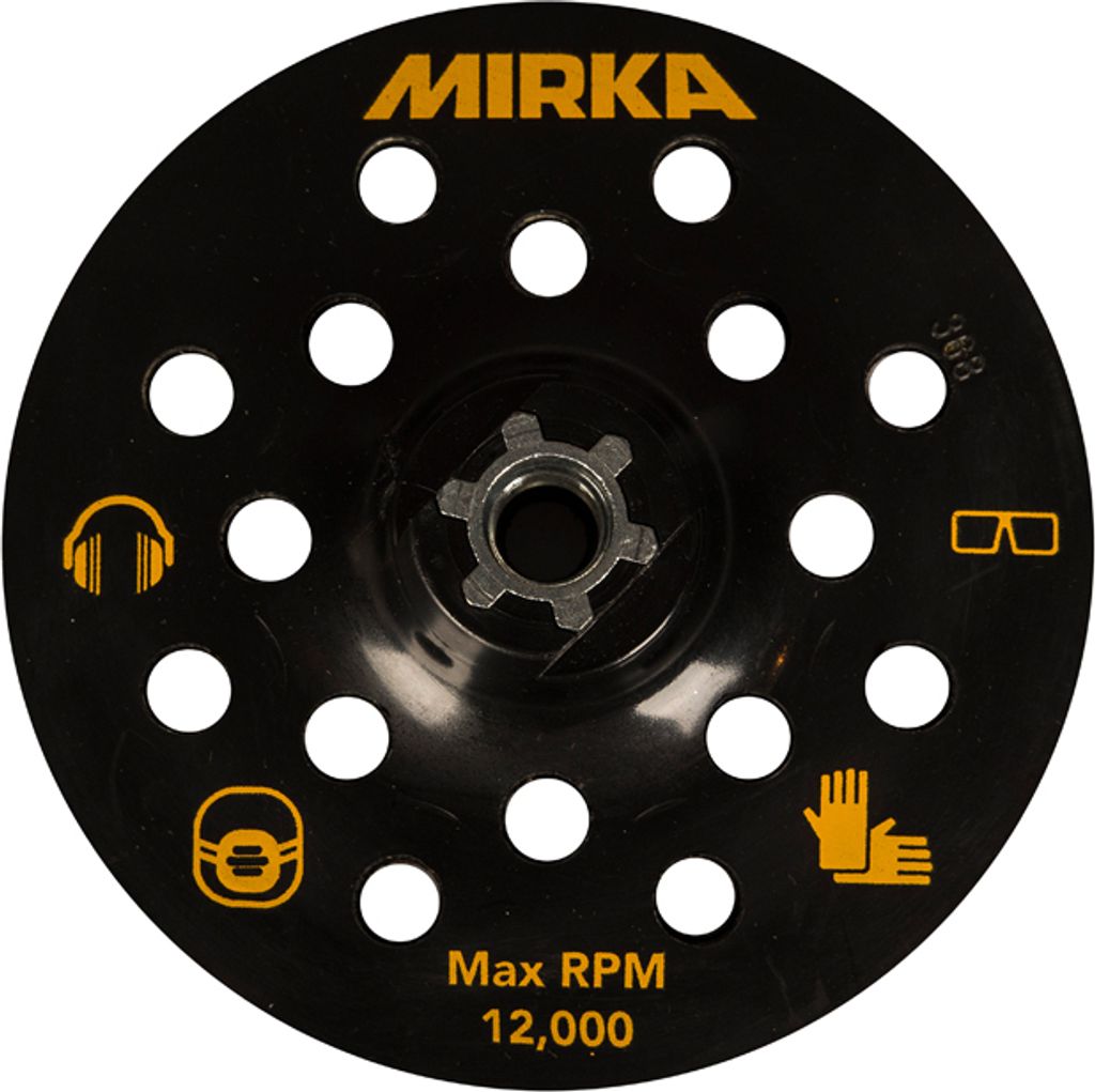 MIRKA Schleifteller für Poliermaschine PS1437 Ø 125 mm 17-Loch Klett (1 St)