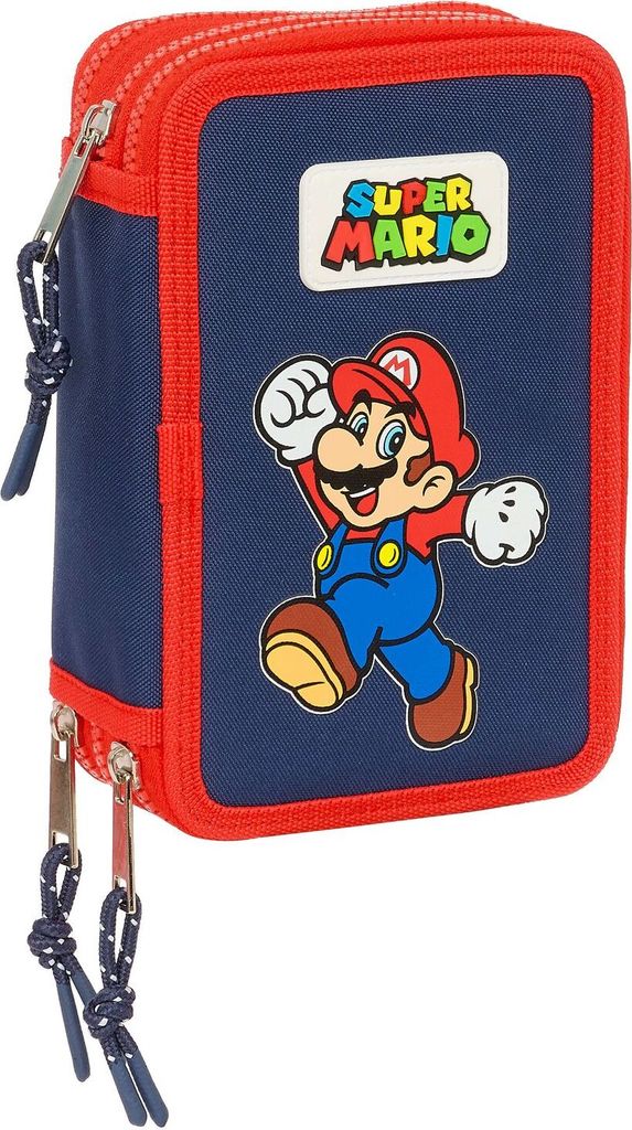 Super Mario - Mäppchen Federmappe, 36 Teile, 3-fach gefüllt Produktbild 