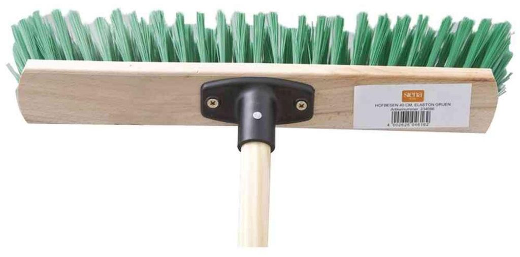 Balai de cour élaston vert 40 cm à manches 140 cm Image du produit 