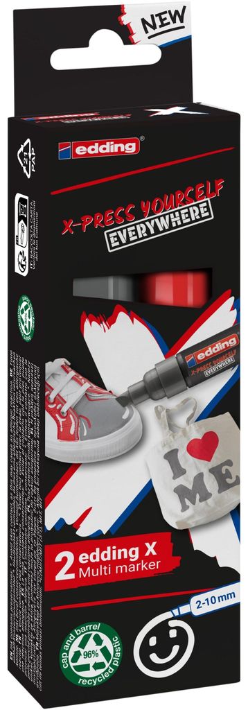 Edding – 6900 x Multi M, 2er-Set, juhu!