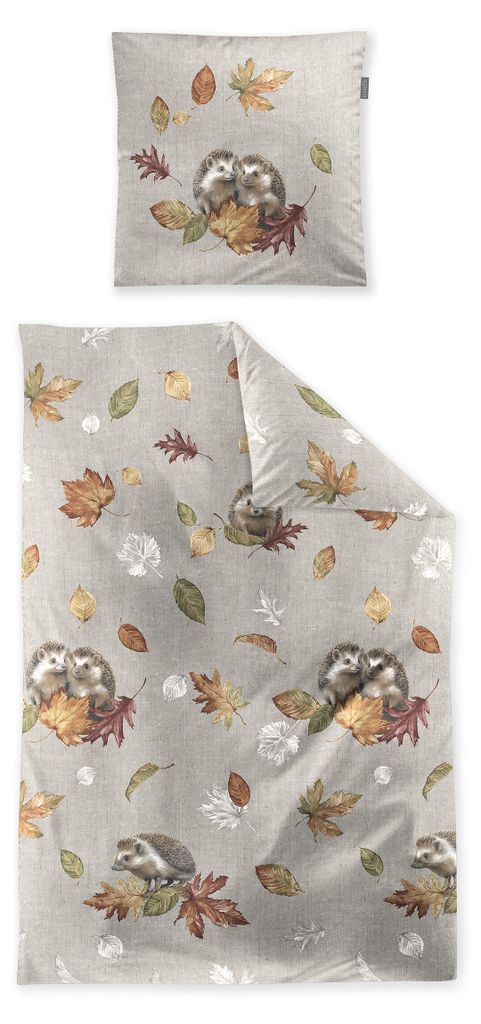 Irisette Bettwäsche natur 1x 135x200 cm + 1x 80x80 cm Produktbild 