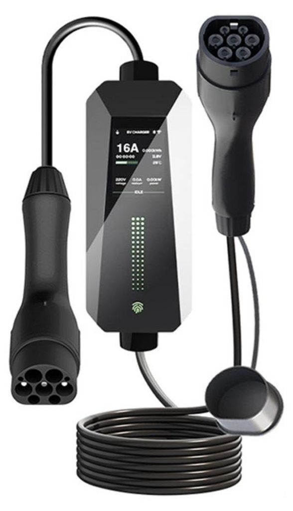INF GB/T tragbar 3,5kW/16A EV Ladegerät Cu/PPU/ABS 21,5x7,5x7cm wasserdicht