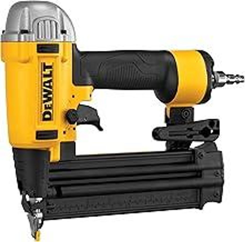 DEWALT Druckluft-Stiftnagler (für Stauchkopfnägel von 15-50 mm, ölfrei, verstellbares Auslösesystem Einzel oder Kontaktauslösung, inkl. Tragek...
