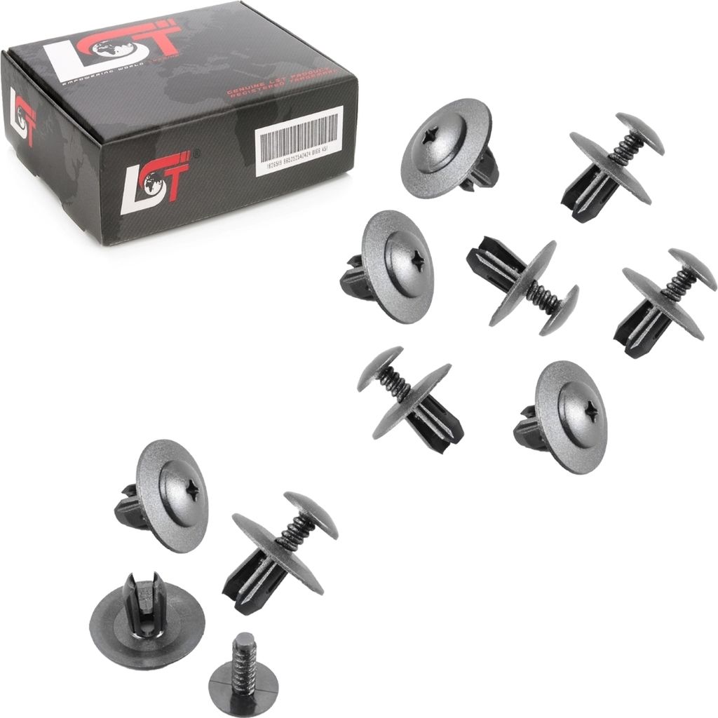 10x Für BMW E32 E34 Abdichtung unten Verkleidung Stoßstange Schraubniet Clip