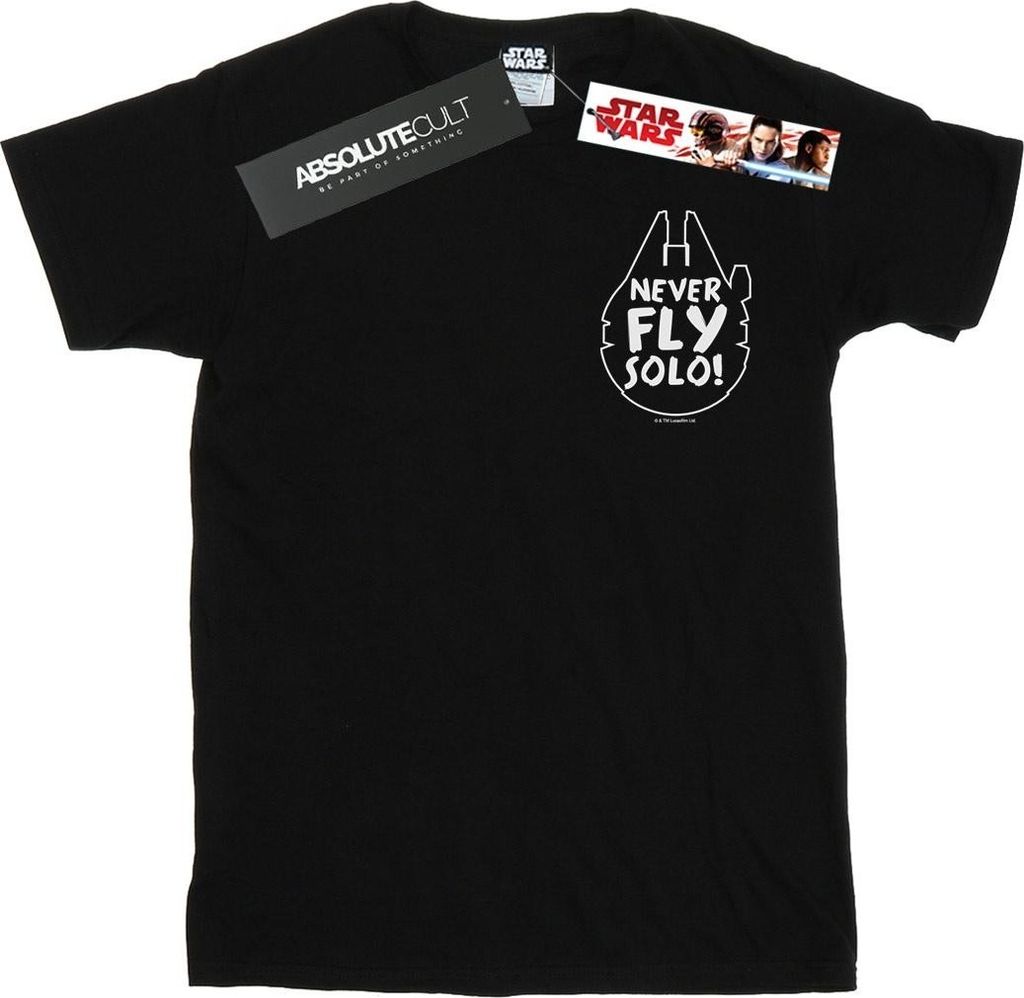 Star Wars - "Never Fly Solo" T-Shirt für Herren BI46349 (S) (Schwarz)