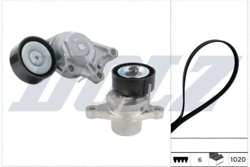 Kit de distribution et courroies crantées DOLZ pour PEUGEOT 2008 (CU)