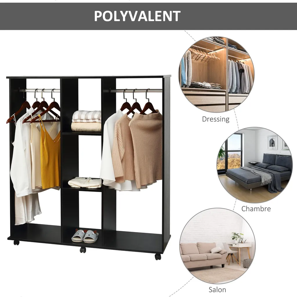 Armoire Penderie Gain de Place pour Optimiser les Petits Espaces