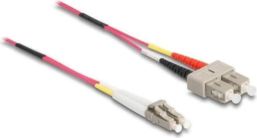 Câble optique OM4 10m Delock 84684 LC-SC Multimode à faible atténuation