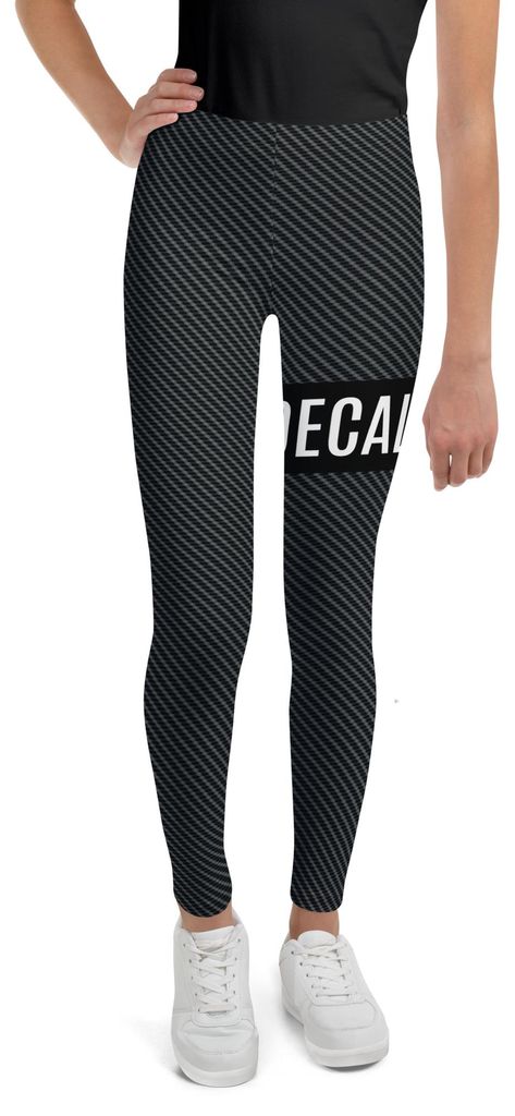 DECALVIBES Mädchen Leggings für Kinder & Jugendliche Urban Side Carbon - 140