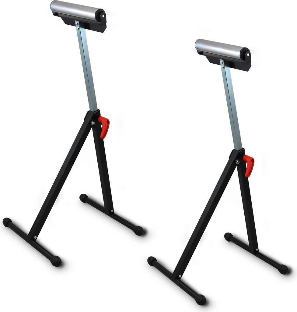 2x Bituxx Rollenstützbock Stütze Bock Rollenbock Rollenlagerbock bis 90Kg 70 - 112 cm MS-19506