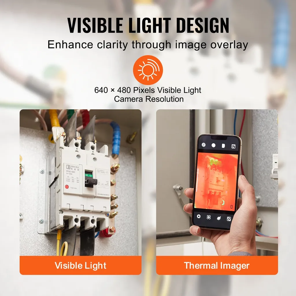 Caméra thermique haute résolution 256x192 pixels WLAN pour iOS et Android