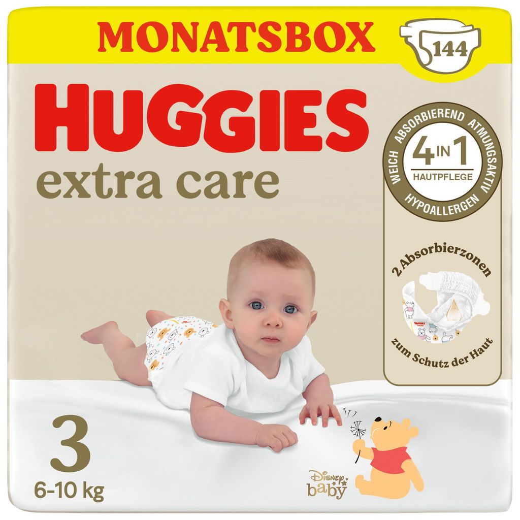 Huggies Babywindeln Extra Care mit Disney-Design Größe 3, Produktbild 
