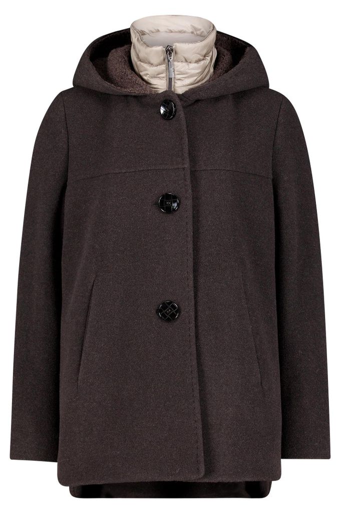 Gil Bret Jacke Wolle Dark Brown Mela 38 Produktbild 