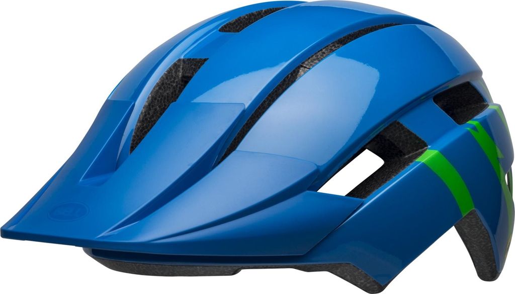 Bell Sidetrack II Mips Fahrradhelm strike gloss blue/green unisize youth Blau