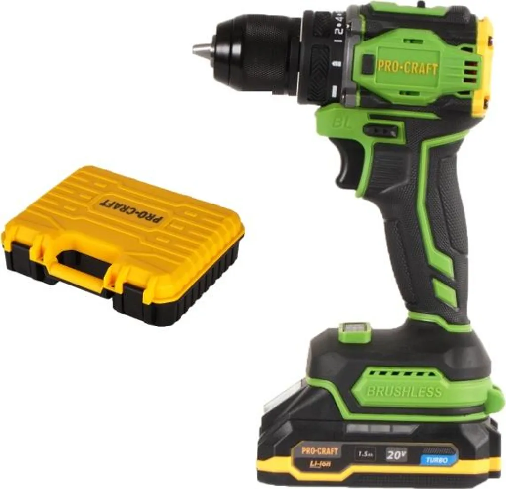 Avvitatore a batteria Procraft PA18Pro 20 V 30 Nm Brushless + 1x batteria 1,5 Ah + caricabatteria + valigetta - 24