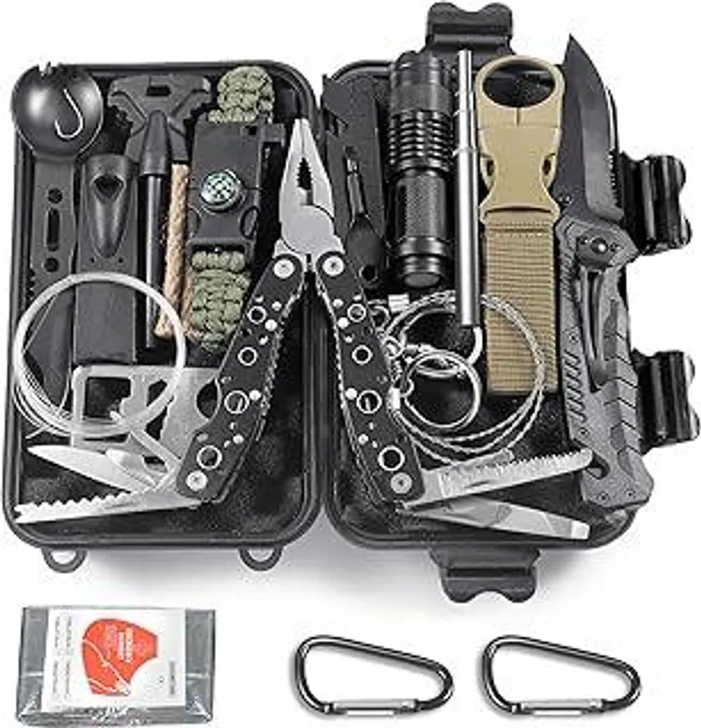 Kit Sopravvivenza 14 in 1 Professionale - Alpinismo e Escursionismo