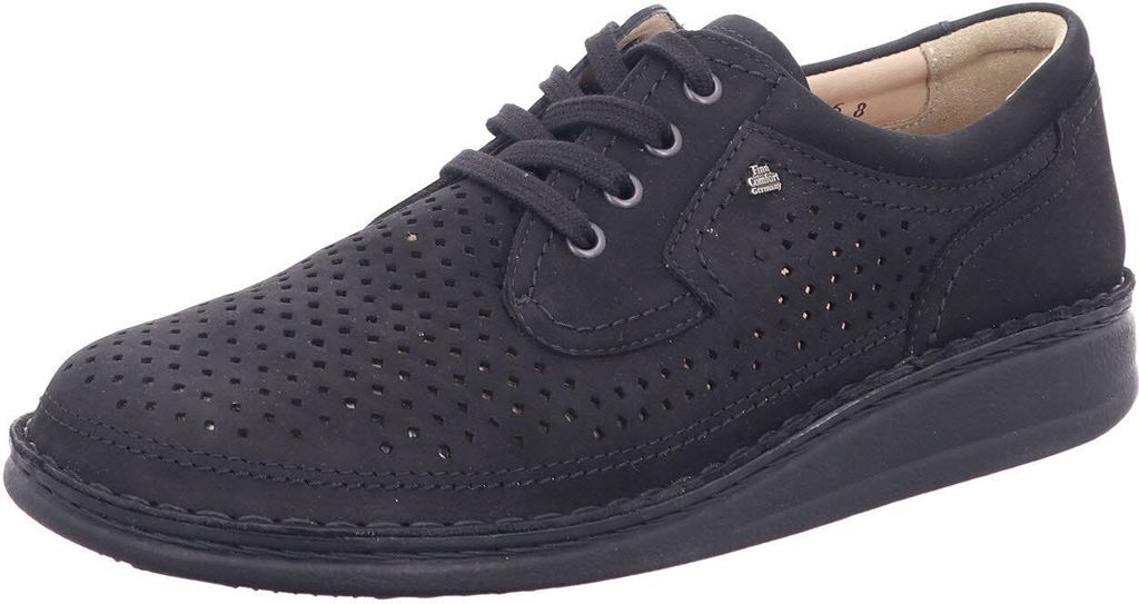 Finn Comfort Komfort Schnürschuhe BADEN Uni 323236363131 Schwarz 46 EU