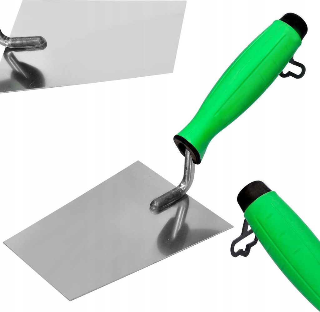 Trapez Maurerkelle Edelstahl 140mm mit Gummigriff