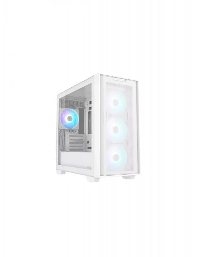 Boîtier PC Asus A21 PLUS TG ARGB BLANC idéal pour Setup Gaming Blanc