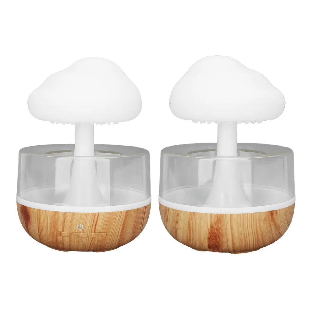 Diffuseur Eau Goutte à Goutte Nuage et Mini Humidificateur Design LED