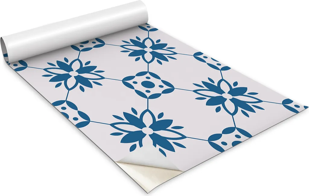 Carta Adesiva Mobili Fiori 100x50cm - Pellicola Decorativa DIY Casa