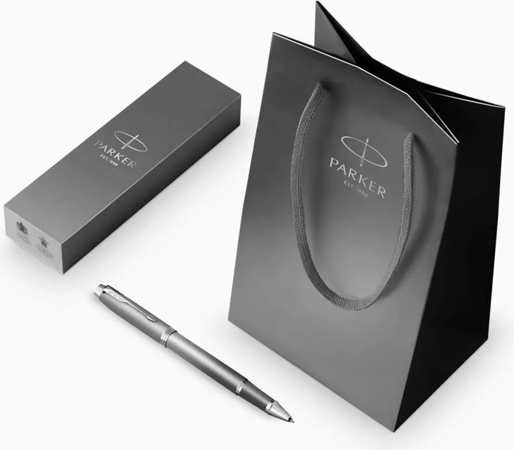 Stylo Roller Parker IM Writing Rituals Gris avec Pointe Fine Précise - 6