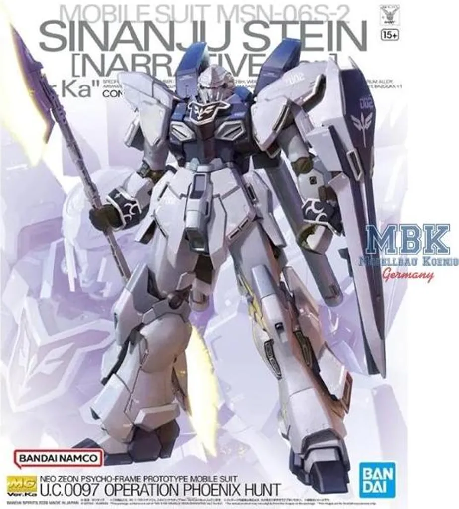 MG 1/100 Sinanju Stein Narrative Ver.Ka - Maquette Mobile Suit Gundam