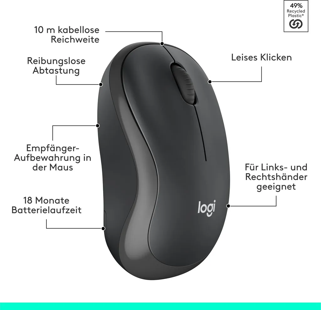 Logitech MK295 Silent ensemble clavier et souris sans fil graphite - 32