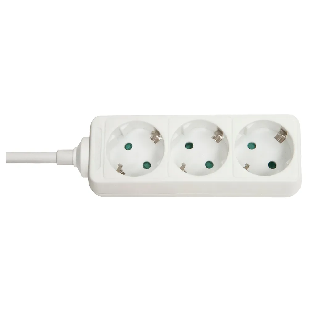 Multipresa Lindy 73100 Bianca - 3 Uscite Schuko 3500W Design Slim