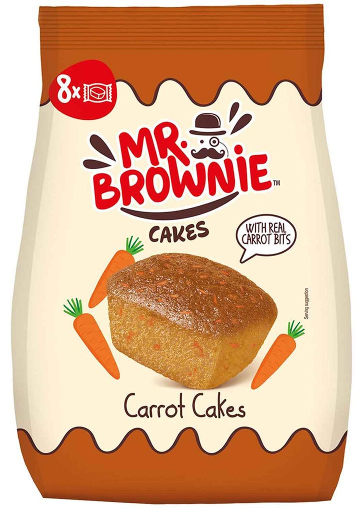 Ciastka Mr. Brownie o smaku marchwi z kawałkami prawdziwej Zdjęcie produktu 
