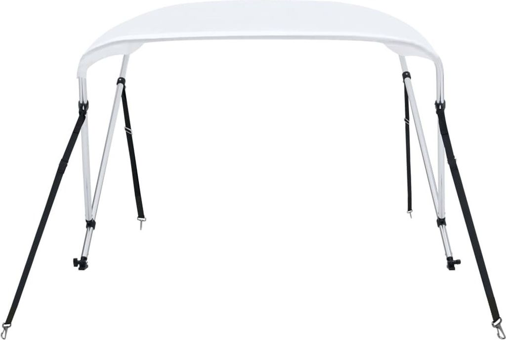 VidaXL Base Redonda Bimini Para Tubo De 26 Mm 2 Uds Acero Inoxidable