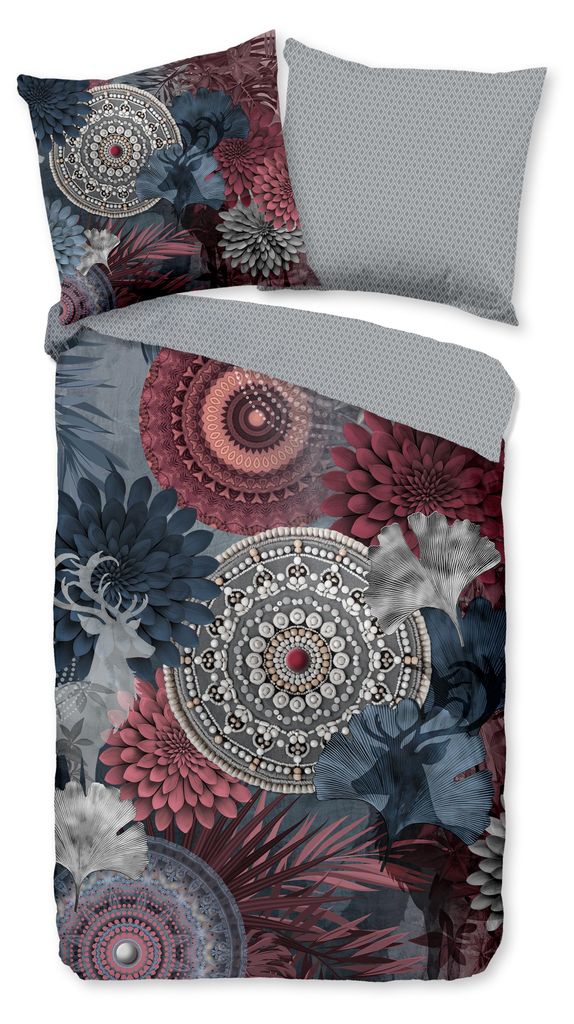 Duvet cover Hip 135x200 + 1* 80x80 cm - Mandalas, flowers and deer
