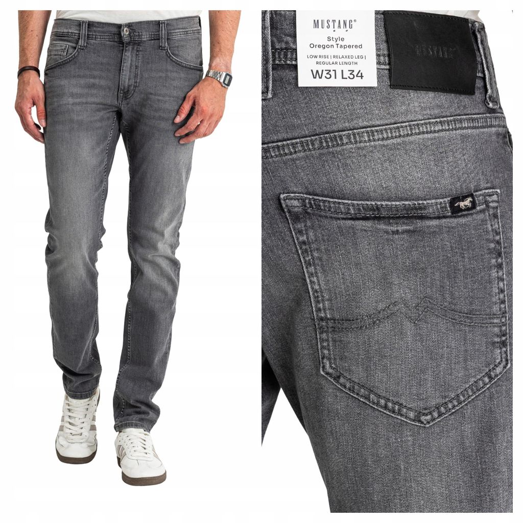 MUSTANG | Oregon Tapered | Herrenjeans, schmal geschnitten, schmale Passform, W32 L34
