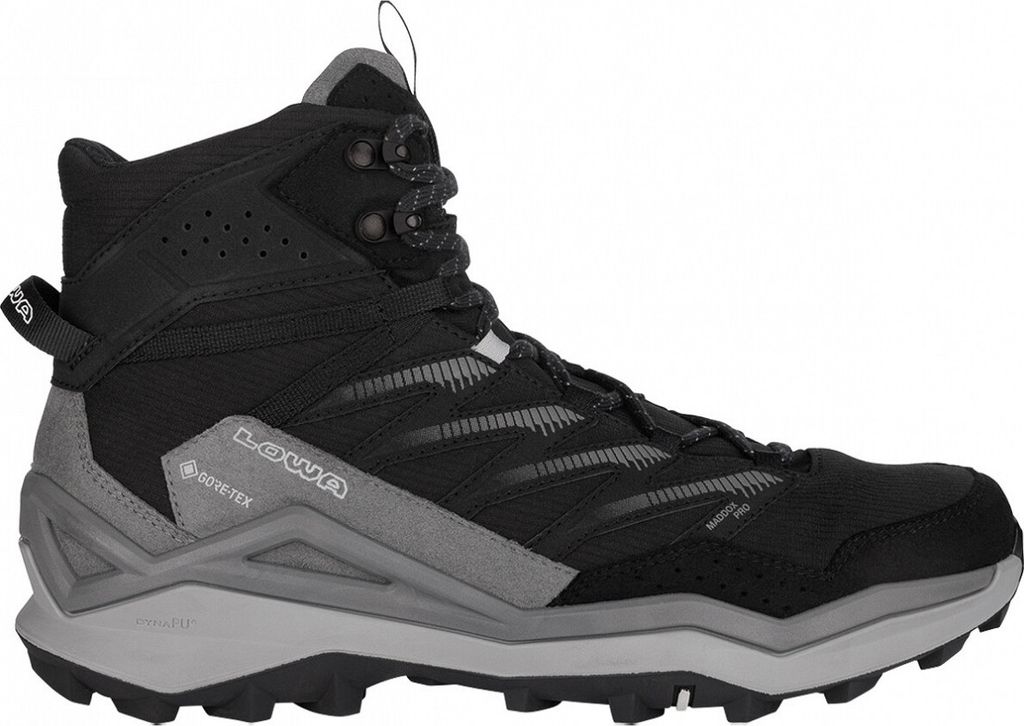 Lowa MADDOX PRO GTX MID Sportschuhe Herren Wanderschuhe Schwarz Freizeit, Schuhgröße:EUR 44.5 | UK 10