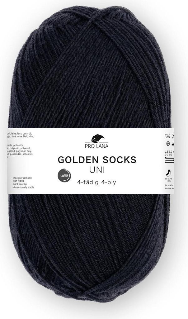 Pro Lana GOLDEN SOCKS 100 g uni 4-fach Sockenwolle 420 Produktbild 