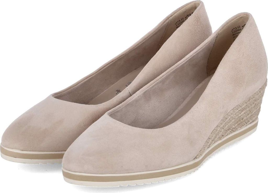 Tamaris Damen Pumps Leder Keilabsatz Bastoptik 1-22303-42, Produktbild 7
