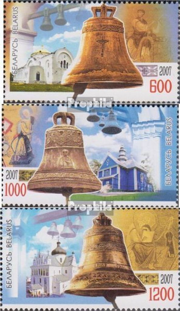 Briefmarken Weißrussland 2007 Mi 682-684 (kompl.Ausg.) postfrisch Glocken