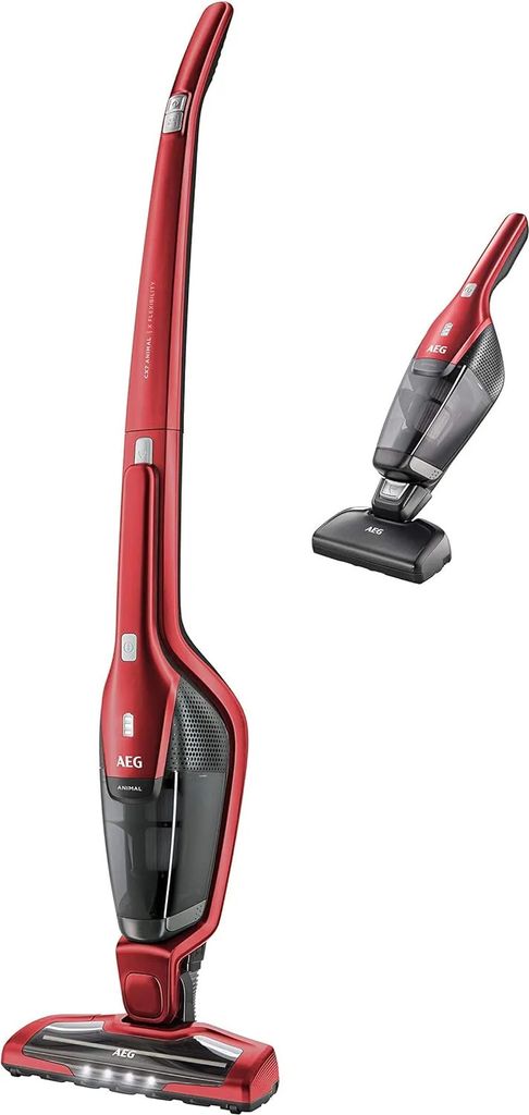 AEG Ergorapido CX7-2-45AN 2in1 Akku-Staubsauger / beutellos / Tierhaardüse / bis zu 45 Min. Laufzeit / freistehend / 180° Drehgelenk / Bürstenre...